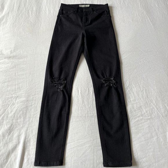 Topshop Moto Skinny High-Rise Ripped Jamie Jeans - Picture 8 of 15